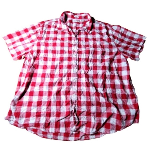 Hawker Rye Stitch Fix Men's Big & Tall Red & White Casual Button-Down Sh… - Picture 1 of 4